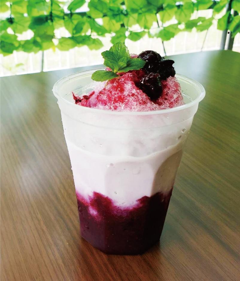 ブルーベリー (牛乳入り)