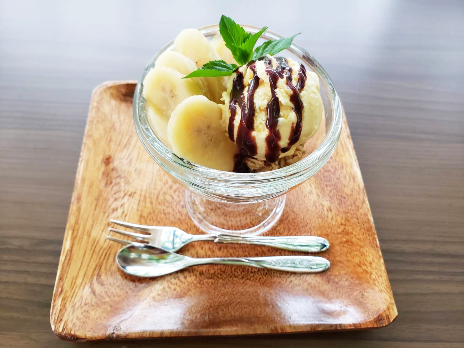 バナナワッフル